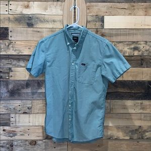 Off-Green RVCA Button-Up